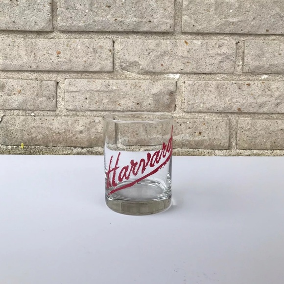 Vintage Harvard 80s Rocks Glass 4 inches Tall - Picture 3 of 7